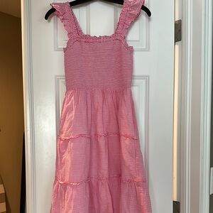 J Crew Pink Striped Sun Dress